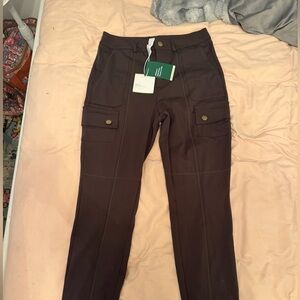 HALARA Chocolate Straight Leg Cargo Pants